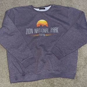 Zion Nation Park sweatshirt, crew neck, pullover
